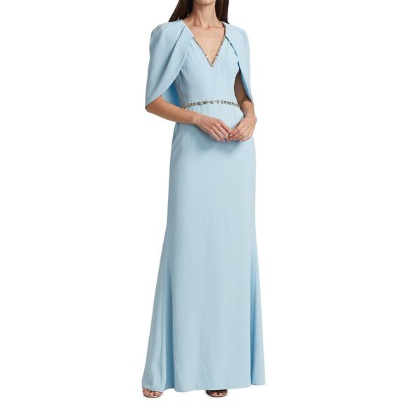 Jenny Packham Pepita Cape Sleeve Gown